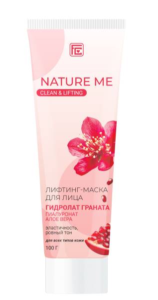 Маска-лифтинг для лица Nature Me с гидролатом граната Фэмили Косметик 100г фотография